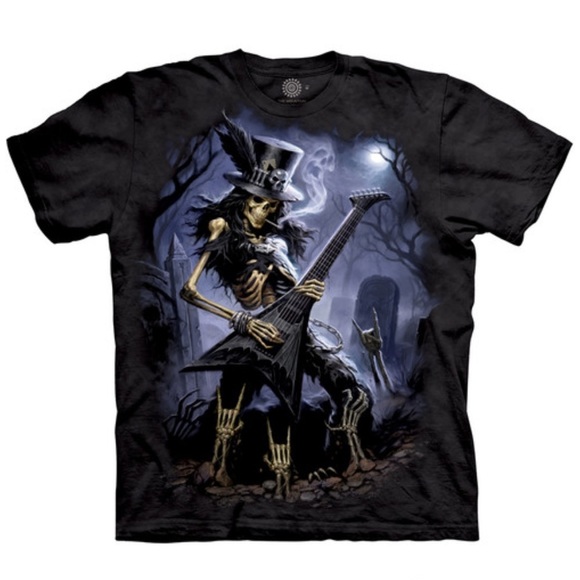 The Mountain Play Dead Black/Gray Tie Dyed Tee Size L - Picture 1 of 2